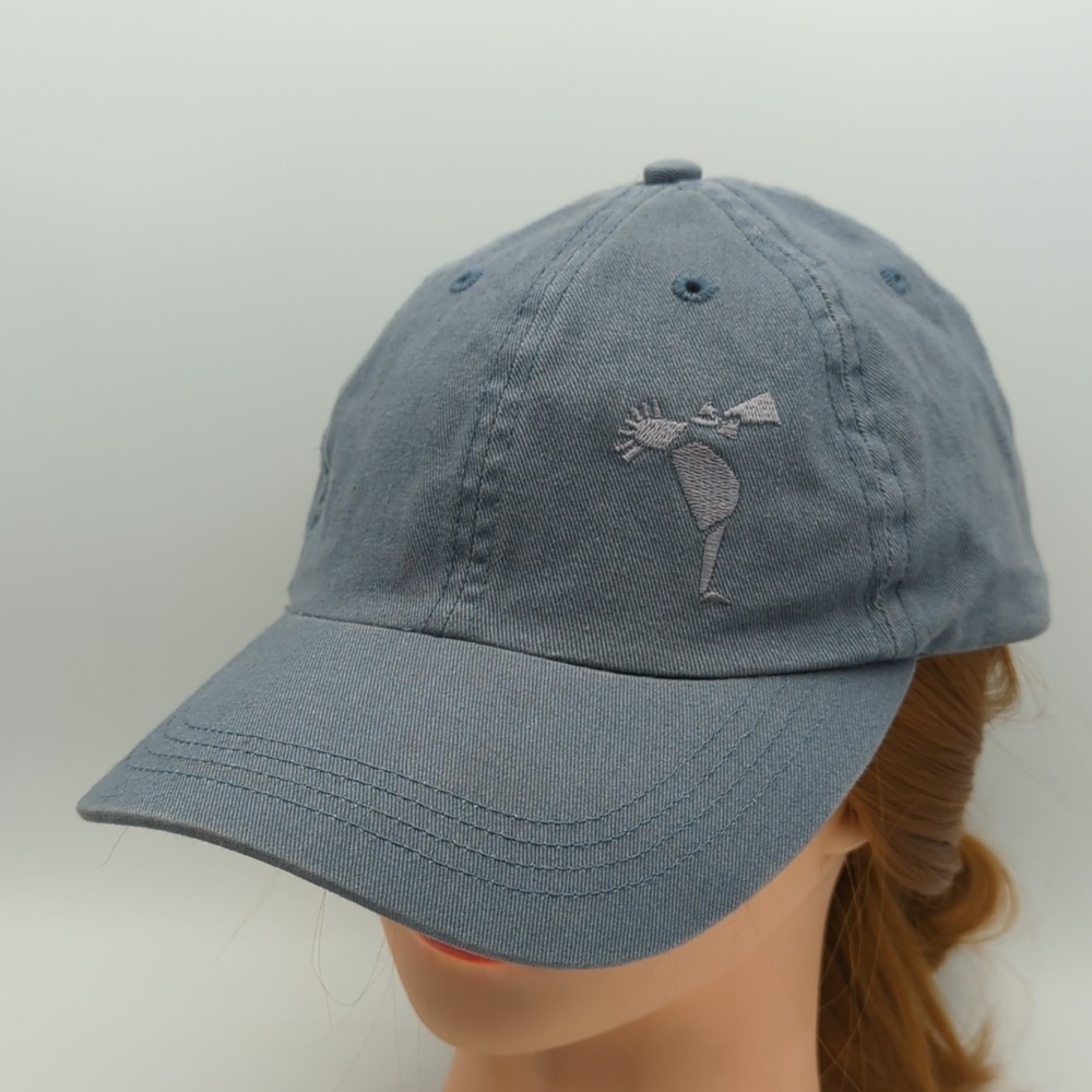 Jazz Aspen Snowmass Hat Cap Blue Kokopelli Embroidered Adjustable Festival Music